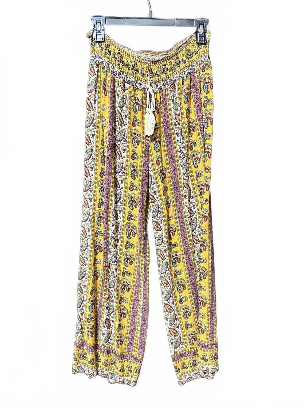 Shosho wide leg pants paisley large
